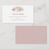 ボエレガントホフローラバラ金ゴールド結婚のウェブサイト エンクロージャーカード (正面/裏面)