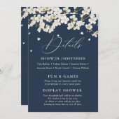 ボエレガントホフローラブライダルシャワー詳細 招待状 (正面/裏面)