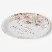 ボエレガントホフローラブライダルシャワー ペーパープレート (アングル)