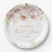 ボエレガントホフローラブライダルシャワー ペーパープレート (正面)