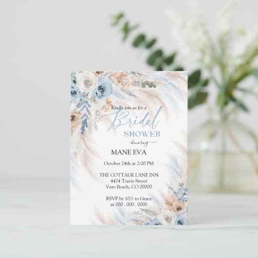 ボエレガントホフローラブライダルシャワー ポストカード (スタンド正面)