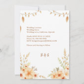 ボエレガントホフローラ結婚リース 招待状 (裏面)