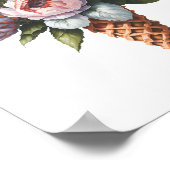 ボエレガントホブライダルシャワーアイスクリームバー ポスター (角)