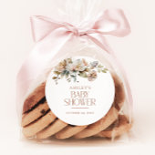 ボエレガントホヴィンテージフローラ植物赤ちゃんシャワー ラウンドシール