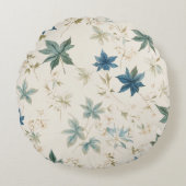 ボエレガントホヴィンテージメープル離れフローラルパターン ラウンドクッション (正面)
