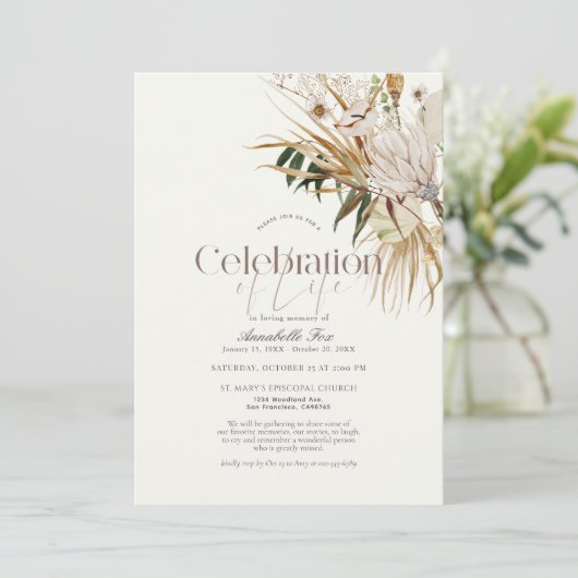 ボエレガントホ植物葬儀記念館 招待状 (スタンド正面)