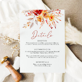 ボエレガントホ秋フローラ水の色結婚の エンクロージャーカード