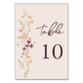 ボエレガントホ秋ワイルドフラワーテーブル番号 テーブルナンバー (正面)