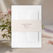 ボエレガントホ秋ワイルドフラワー結婚ズ 招待状ベリーバンド