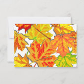 ボエレガントホ紅葉カントリーフローラ結婚ズ 出欠カード (裏面)