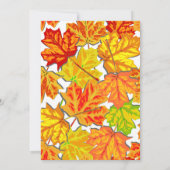 ボエレガントホ紅葉カントリーフローラ結婚ズ 招待状 (裏面)