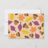 ボエレガントホ紅葉秋フローラ結婚ズ 出欠カード (裏面)