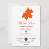 ボエレガントホ紅葉素朴結婚フローラ 招待状 (正面)