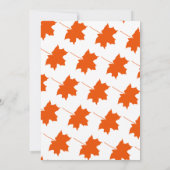 ボエレガントホ紅葉素朴結婚フローラ 招待状 (裏面)