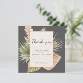 ボエレガントホ素朴フローラ結婚サンキューカード サンキューカード (スタンド正面)