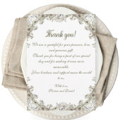 ボエレガントホ素朴フローラ結婚サンキューカード サンキューカード
