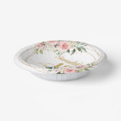 ボエレガントホ赤面フローラ金ゴールドグリッター誕生日 ペーパーボウル (傾斜あり)