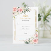 ボエレガントホ赤面フローラ金ゴールドティアラキンセアニェラ 出欠カード (スタンド正面)