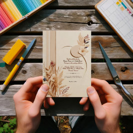 ボエレガント素朴タニカル結婚式招待状 招待状