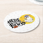 ボオスのために | 酒を飲んで口を出す ラウンドペーパーコースター (アングル)