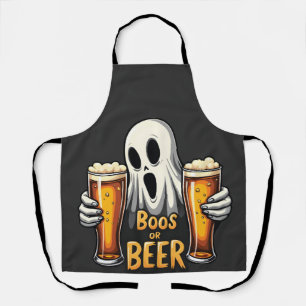 ボオスビールおもしろいオクトーバーフェストハロウィン幽霊 エプロン