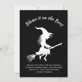 ボオスブラック&ホワイトハローウィンパーティのせい 招待状