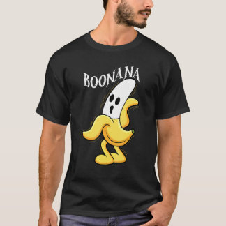 ボオナバナナハロウィン不気味なバナナの衣装クロ Tシャツ
