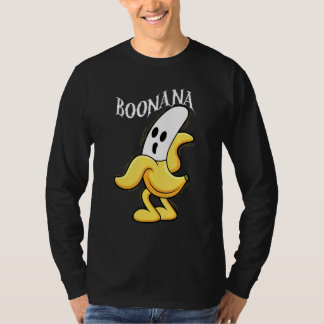 ボオナバナナハロウィン不気味なバナナの衣装クロ Tシャツ