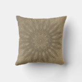 ボオーガニックホスタイル日が差すことマンダラsepia decor クッション (裏面)