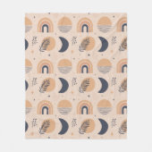 ボオーガニックホ模様 フリースブランケット (正面)