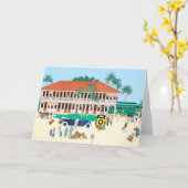 ボカグランデ鉄道駅1928 カード (黄色い花)