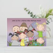 ボカスタムーイズアンドガールズ自然ハイク誕生日招待状 招待状 (スタンド正面)