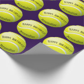 ボカスタムーラーテニスボールネームハッピーバースデー ラッピングペーパー (角)