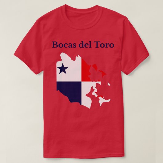 ボカデルトロ県パナマ Tシャツ (デザイン正面)