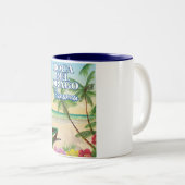 ボカデルドラゴパナマビーチ旅行ポスター ツートーンマグカップ (正面右)