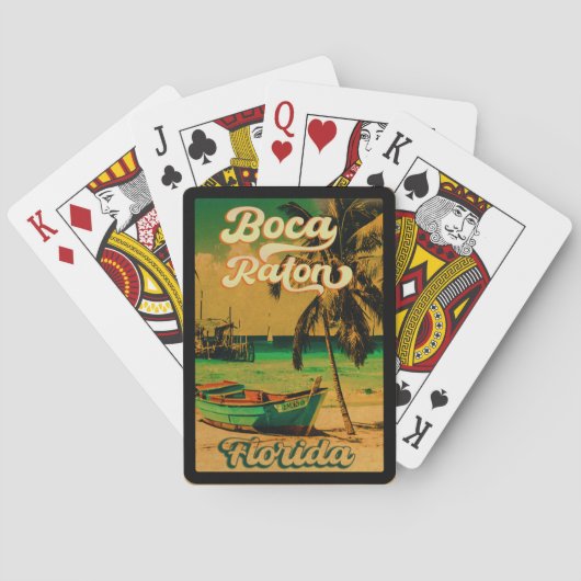 ボカラトンフロリダパームツリービーチヴィンテージFL トランプ (裏面)