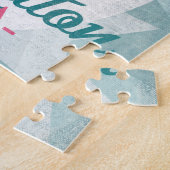 ボカラトンフロリダピンクフラミンゴレトロ ジグソーパズル (側面)