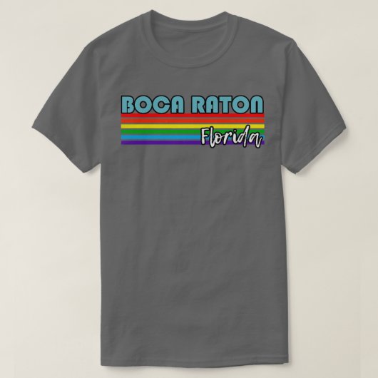 ボカラトンフロリダプライドボカラトンLGBTギフトLGB Tシャツ (デザイン正面)