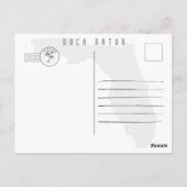 ボカラトンフロリダレトロサンセットビーチお土産 ポストカード (裏面)