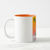 ボカラトンフロリダ旅行ポスター。 ツートーンマグカップ (左)