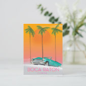 ボカラトンフロリダ旅行ポスター。 ポストカード (スタンド正面)