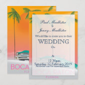 ボカラトンフロリダ旅行ポスター。 招待状 (正面/裏面)