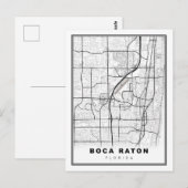 ボカラトン地図 ポストカード (正面/裏面)