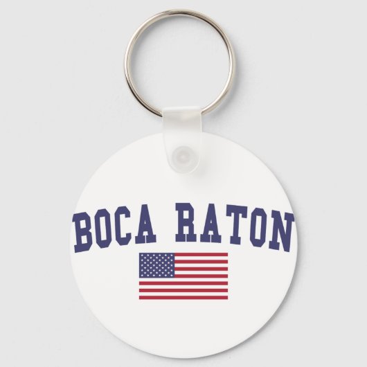 ボカラトン米国国旗 キーホルダー (正面)
