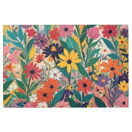 ボカラフルタニカルフローラウォールアート メタルプリント