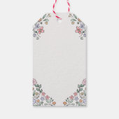 ボカラフルタニカルブライダルシャワーメッセージカード ギフトタグ (裏面)