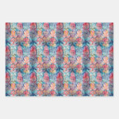 ボカラフルホ折衷的ギフト ラッピングペーパーシート (正面)