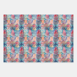 ボカラフルホ折衷的ギフト ラッピングペーパーシート