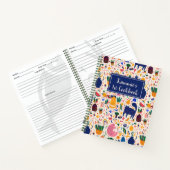 . .ボカラフルホ砂漠の猫たちがパターン化する料理本 ノートブック (内部)