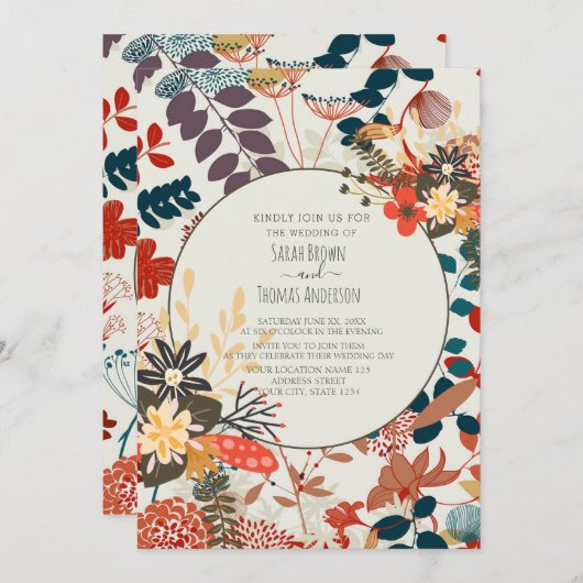 ボカラフルホ 招待状 (正面/裏面)